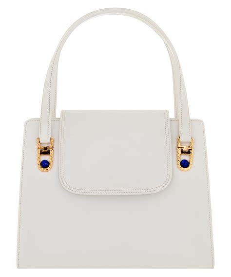 gucci white hand handbag 2012|Gucci white vintage bag.